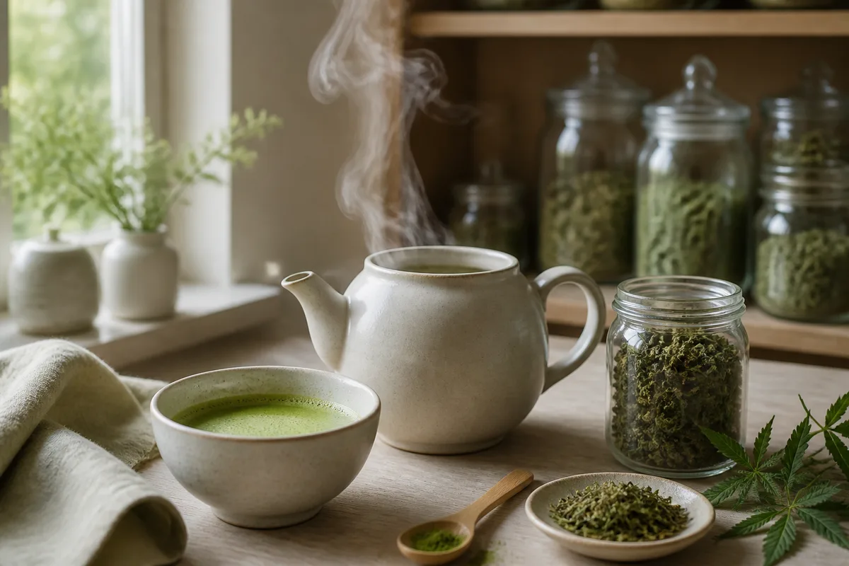Thé matcha au CBD : la rencontre de deux traditions